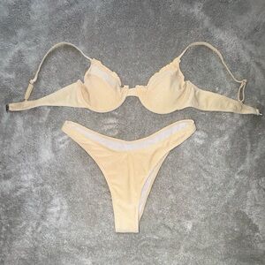 Yellow Underwire Bikini